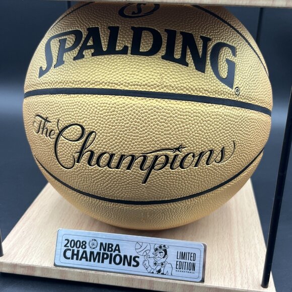 Limited Edition 2008 Celtics Championship Basketball Rare Gold 270/1500 Spalding - Picture 2 of 16